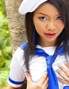 Take a look at this amazing photo session and enjoy watching lovey Chelsea Yung in sailor girl uniform.