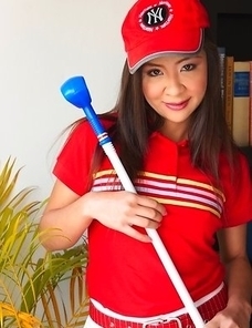Charming Cha Cha is all dressed up and ready to play a game of golf.