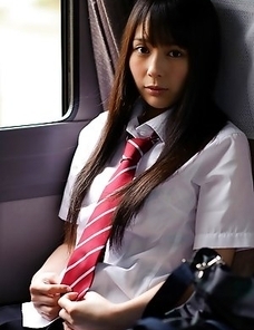 Ruka Kanae shows nude juicy tits and touches over panty