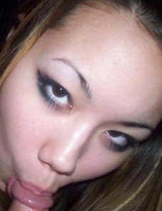 Selection of a horny Oriental GF in a threesome