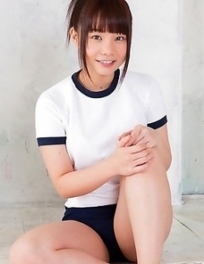Mana doll in sports outfit is naughty and shows hot behind