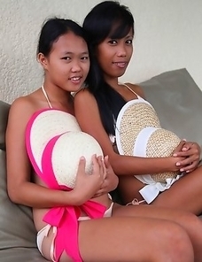 Hot threesome with two Filipina girls Jeremay and Mayka