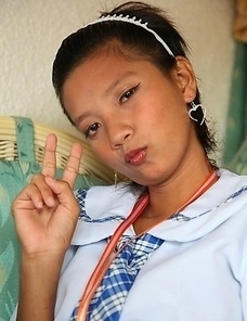Lovely Filipina teen schoolgirl Sally