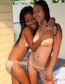 Hot threesome with two Filipina girls Jeremay and Mayka