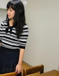 Hot Asian Risa Kurokawa takes panties off