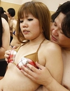 In this people orgy many Asian gals get cum